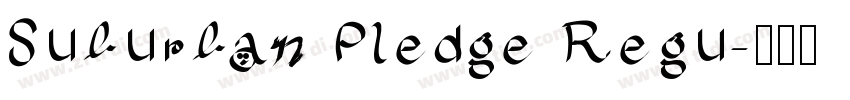 Suburban Pledge Regu字体转换